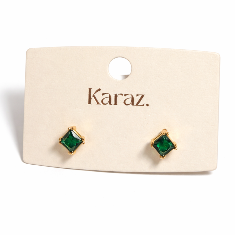 EMERALD Glow Studs
