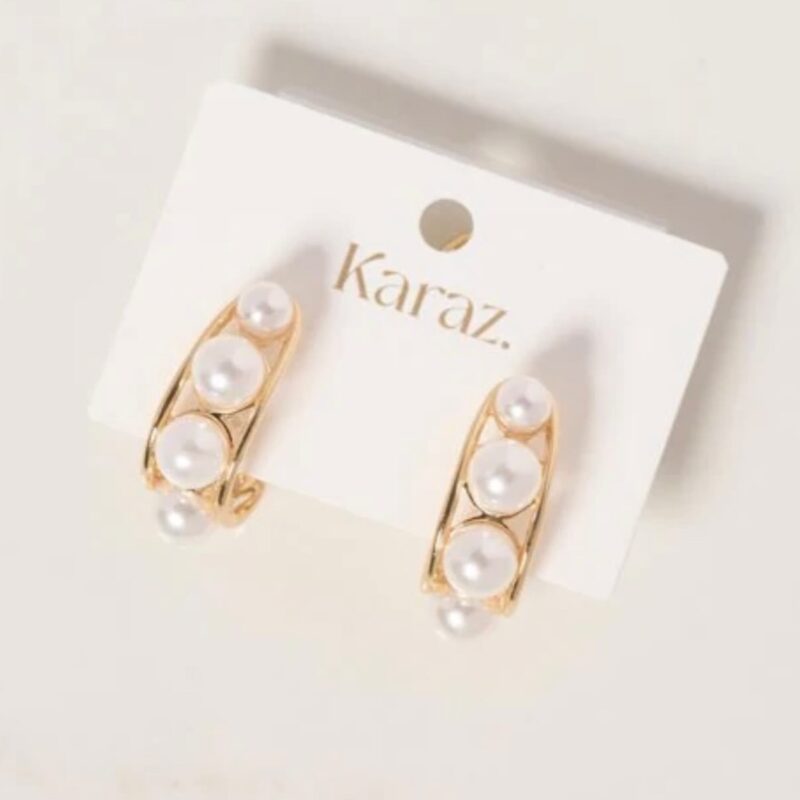 JULIETTE Pearl Hoops