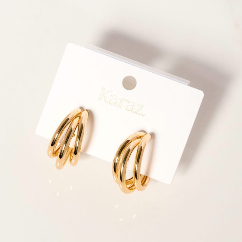 SOLEIL Triple Hoops